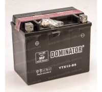 Аккумулятор мотоциклетный 12Ah-12v YTX12-BS Dominator (150х87х130) AGM, L, EN180
