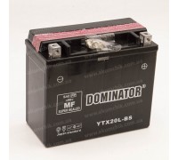 Аккумулятор мотоциклетный 20Ah-12v YTX20L-BS Dominator (175х87х155) AGM, R, EN270