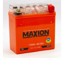 Акумулятор мотоциклетний 5Ah-12v Maxion 12N5L-BS (120х60х130) GEL, R, EN65