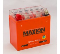 Акумулятор мотоциклетний 9Ah-12v Maxion 12N9L-BS (135х70х140) GEL, L, EN85