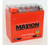 Акумулятор мотоциклетний 12Ah-12v Maxion YTX14-BS (150х87х145) GEL, L, EN180