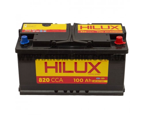 Акумулятор автомобільний 100Ah-12V HILUX (355х175х190), R, CCA820