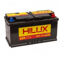 Аккумулятор автомобильный 100Ah-12V HILUX (355х175х190), R, CCA820