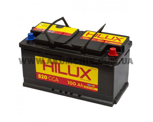 Акумулятор автомобільний 100Ah-12V HILUX (355х175х190), R, CCA820