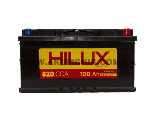 Акумулятор автомобільний 100Ah-12V HILUX (355х175х190), R, CCA820