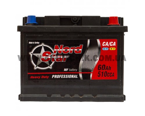 Акумулятор автомобільний 60Ah-12V Nordstar (242х175х190), R, EN510