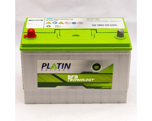 Акумулятор автомобільний 100Ah-12v Platin EFB Start Stop (303х173х225) asia, L, EN830