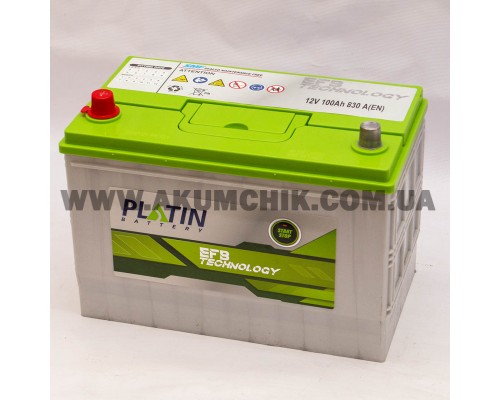 Акумулятор автомобільний 100Ah-12v Platin EFB Start Stop (303х173х225) asia, L, EN830