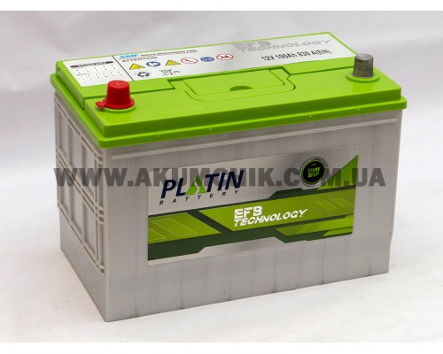 Акумулятор автомобільний 100Ah-12v Platin EFB Start Stop (303х173х225) asia, L, EN830