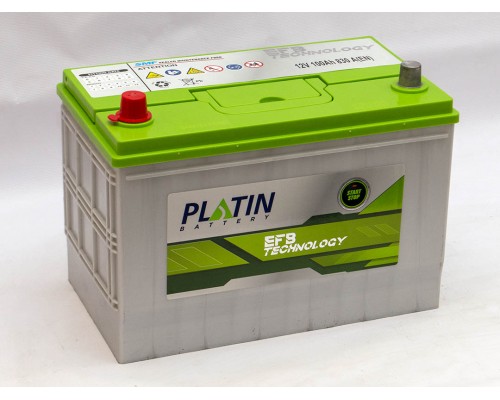 Акумулятор автомобільний 100Ah-12v Platin EFB Start Stop (303х173х225) asia, L, EN830