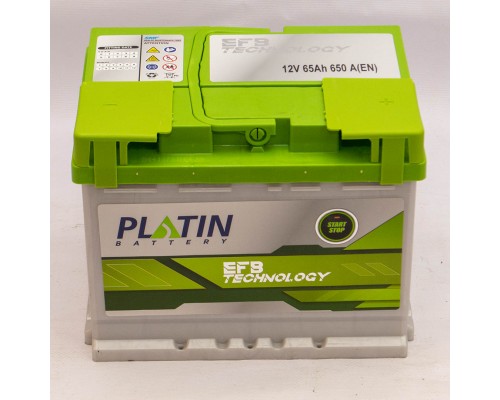 Акумулятор автомобільний 65Ah-12v Platin EFB Start Stop (242х175х190), R, EN650