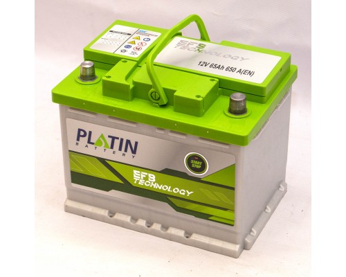 Акумулятор автомобільний 65Ah-12v Platin EFB Start Stop (242х175х190), R, EN650