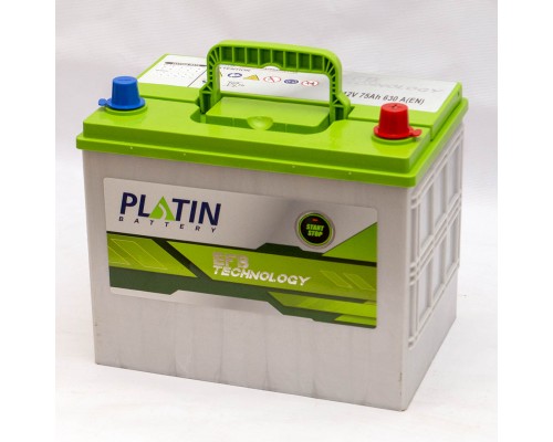 Акумулятор автомобільний 75Ah-12v Platin EFB Start Stop (260х173х225) asia, R, EN630 3670