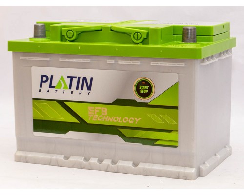 Акумулятор автомобільний 75Ah-12v Platin EFB Start Stop (278х175х190), R, EN720 36671