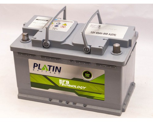 Акумулятор автомобільний 85Ah-12v Platin EFB Start Stop (315х175х190), R, EN800 3668