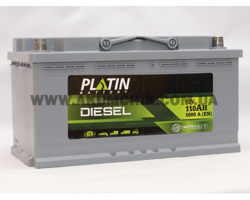 Акумулятор автомобільний 110Ah-12V Platin Diesel (355х175х190), R, EN1000 3715