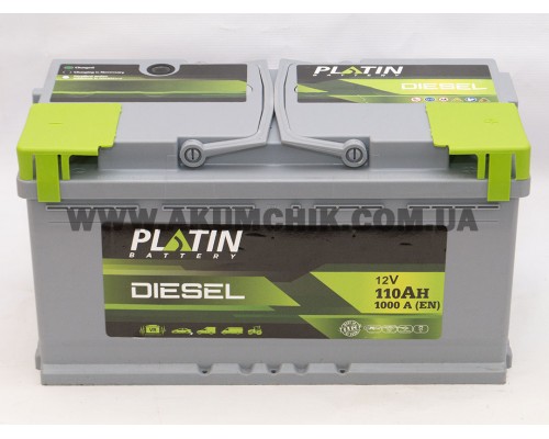 Акумулятор автомобільний 110Ah-12V Platin Diesel (355х175х190), R, EN1000 3715