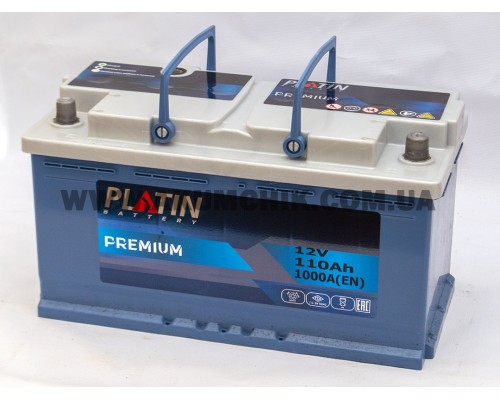 Акумулятор автомобільний 110Ah-12V Platin PRO (355х175х190), R, EN1000 1360