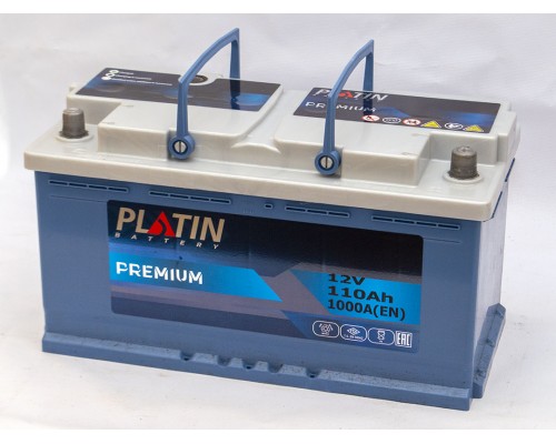 Акумулятор автомобільний 110Ah-12V Platin PRO (355х175х190), R, EN1000 1360