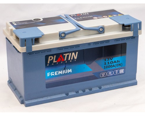 Акумулятор автомобільний 110Ah-12V Platin PRO (355х175х190), R, EN1000 1360