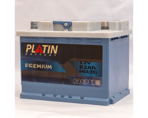 Акумулятор автомобільний 62Ah-12V Platin Pemium (242х175х190), R, EN640 2096