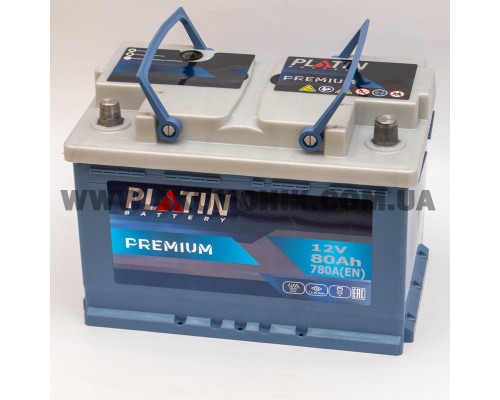 Акумулятор автомобільний 80Ah-12V Platin Premium (278х175х190), R, EN780 2422