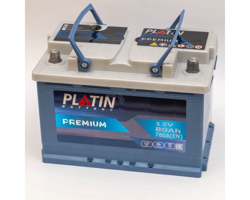 Акумулятор автомобільний 80Ah-12V Platin Premium (278х175х190), R, EN780 2422