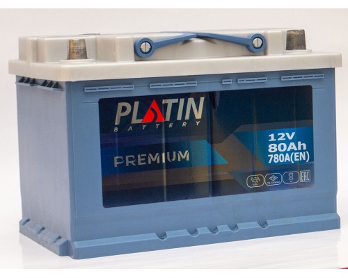 Акумулятор автомобільний 80Ah-12V Platin Premium (278х175х190), R, EN780 2422
