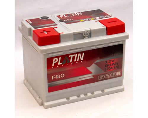 Акумулятор автомобільний 60Ah-12V Platin PRO (242х175х190), L, EN570 2907