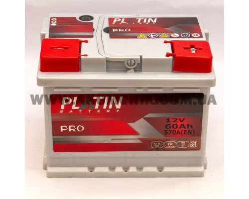 Акумулятор автомобільний 60Ah-12V Platin PRO (242х175х190), R, EN570 2908