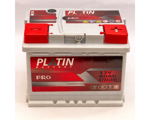 Акумулятор автомобільний 60Ah-12V Platin PRO (242х175х190), R, EN570 2908