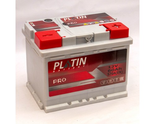Акумулятор автомобільний 60Ah-12V Platin PRO (242х175х190), R, EN570 2908