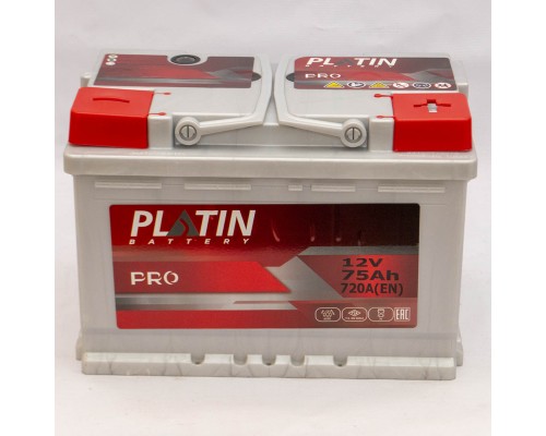 Акумулятор автомобільний 75Ah-12V Platin PRO (278х175х190), R, EN720 3598