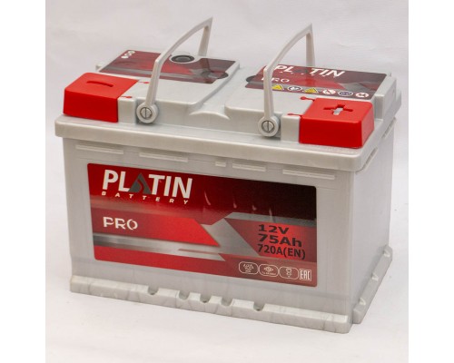 Акумулятор автомобільний 75Ah-12V Platin PRO (278х175х190), R, EN720 3598