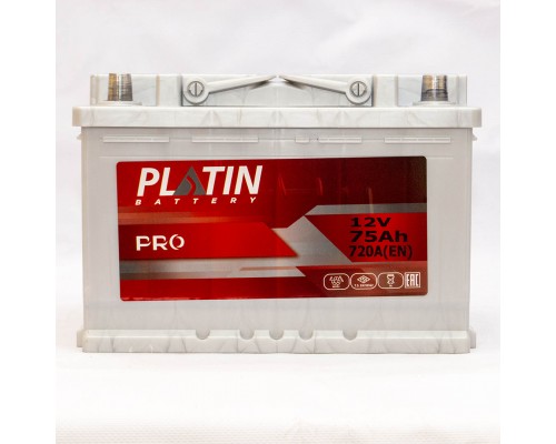 Акумулятор автомобільний 75Ah-12V Platin PRO (278х175х190), R, EN720 3598