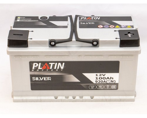 Акумулятор автомобільний 100Ah-12V Platin Silver (355х175х190), R, EN920 2909