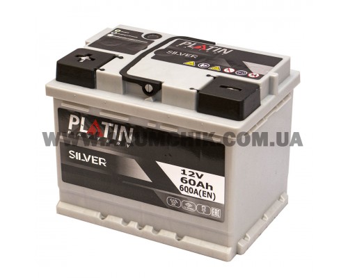 Акумулятор автомобільний 60Ah-12V Platin Silver (242х175х190), L, EN600 3039