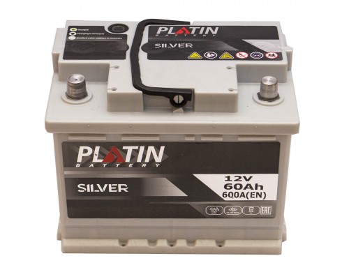 Акумулятор автомобільний 60Ah-12V Platin Silver (242х175х190), L, EN600 3039