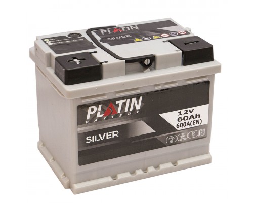 Акумулятор автомобільний 60Ah-12V Platin Silver (242х175х190), L, EN600 3039