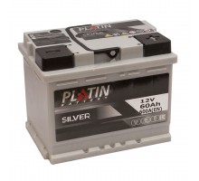Акумулятор автомобільний 60Ah-12V Platin Silver (242х175х190), R, EN600
