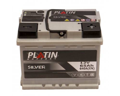 Акумулятор автомобільний 65Ah-12V Platin Silver (242х175х190), R, EN640 2815