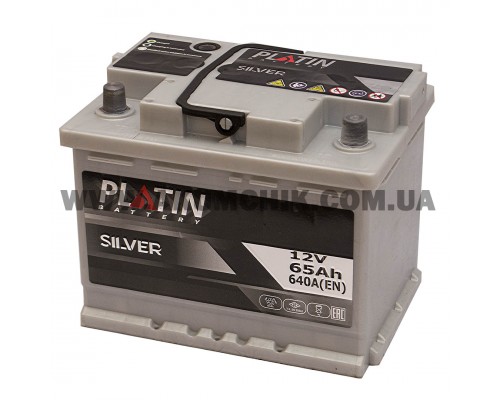 Акумулятор автомобільний 65Ah-12V Platin Silver (242х175х190), R, EN640 2815