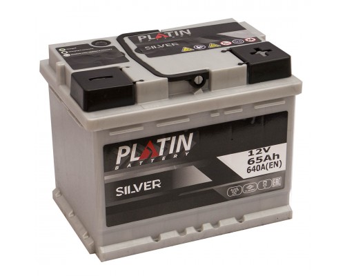 Акумулятор автомобільний 65Ah-12V Platin Silver (242х175х190), R, EN640 2815
