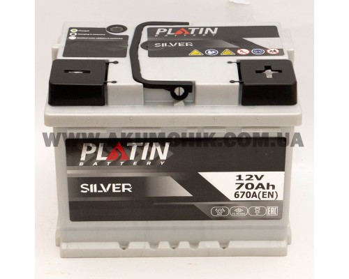 Акумулятор автомобільний 70Ah-12V Platin Silver (242х175х190), R, EN670 3041