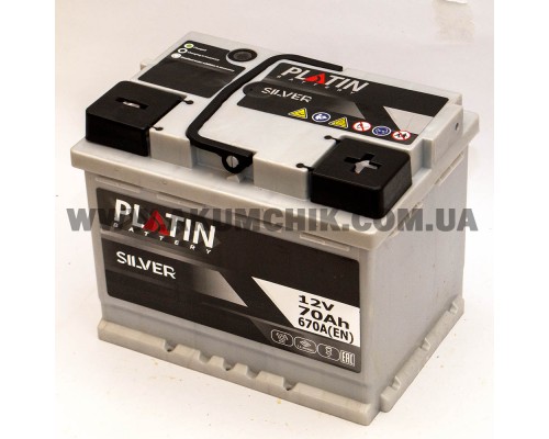 Акумулятор автомобільний 70Ah-12V Platin Silver (242х175х190), R, EN670 3041