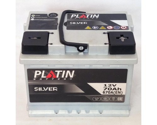 Акумулятор автомобільний 70Ah-12V Platin Silver (242х175х190), R, EN670 3041