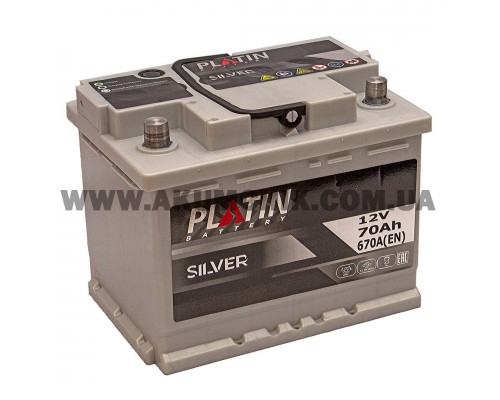 Акумулятор автомобільний 70Ah-12V Platin Silver (242х175х190), L, EN670 2941