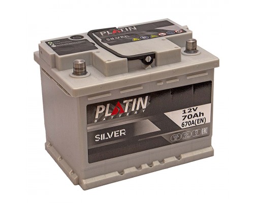 Акумулятор автомобільний 70Ah-12V Platin Silver (242х175х190), L, EN670 2941