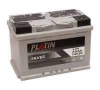 Акумулятор автомобільний 75Ah-12V Platin Silver (278х175х190), R, EN750
