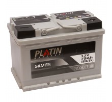 Акумулятор автомобільний 75Ah-12V Platin Silver (278х175х190), R, EN750